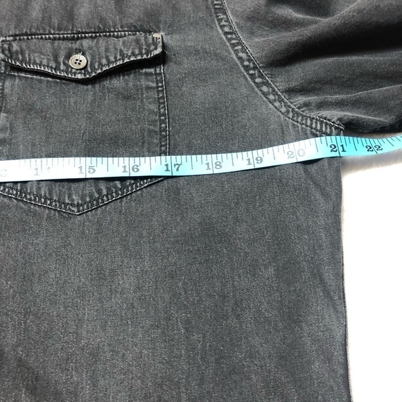 Calvin Klein Faded Black Button Up Shirt Med - Picture 6 of 9